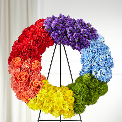 Circle of Love Wreath –  Visalia Flower Shop, Visalia CA
