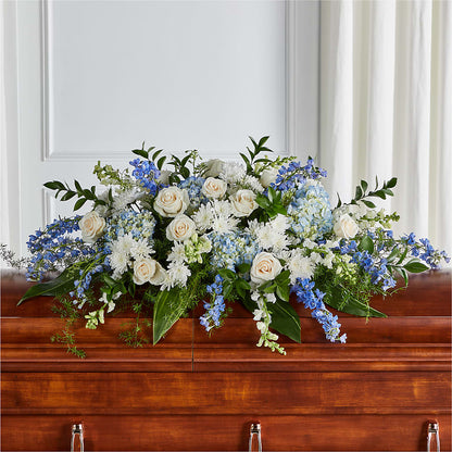 Timeless Essence Casket Spray –  Visalia Flower Shop, Visalia CA