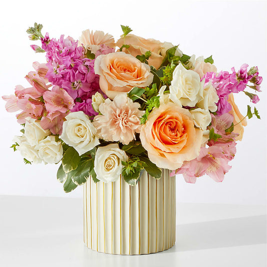 Paradise Bouquet with Ivory Vase –  Visalia Flower Shop, Visalia CA