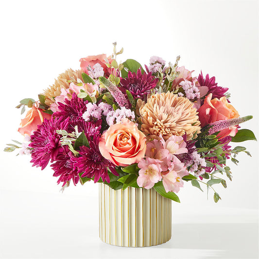 Berry Cobbler Bouquet with Ivory Vase –  Visalia Flower Shop, Visalia CA