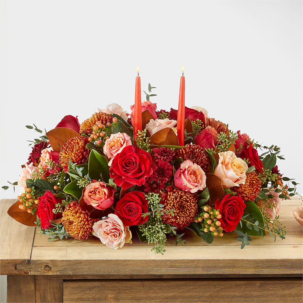 Gather Near Centerpiece –  Visalia Flower Shop, Visalia CA