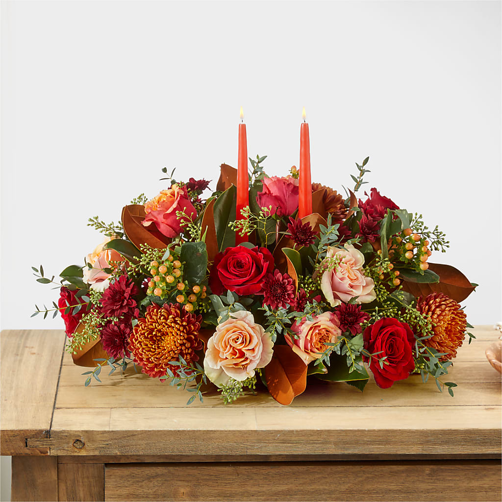 Gather Near Centerpiece –  Visalia Flower Shop, Visalia CA