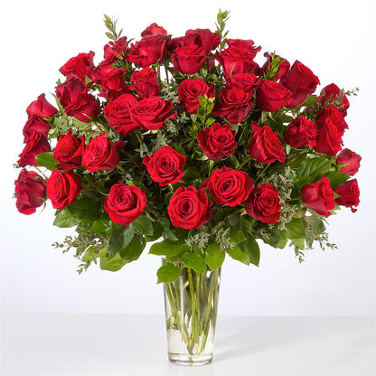 Forever Yours Fifty Stem Red Rose Bouquet –  Visalia Flower Shop, Visalia CA